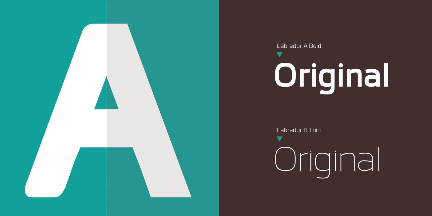 Labrador A Extra Light Italic Font preview
